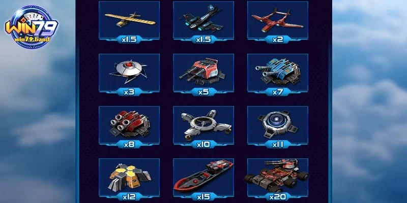 Đa dạng về hệ thống may bay cho người chơi lựa chọn