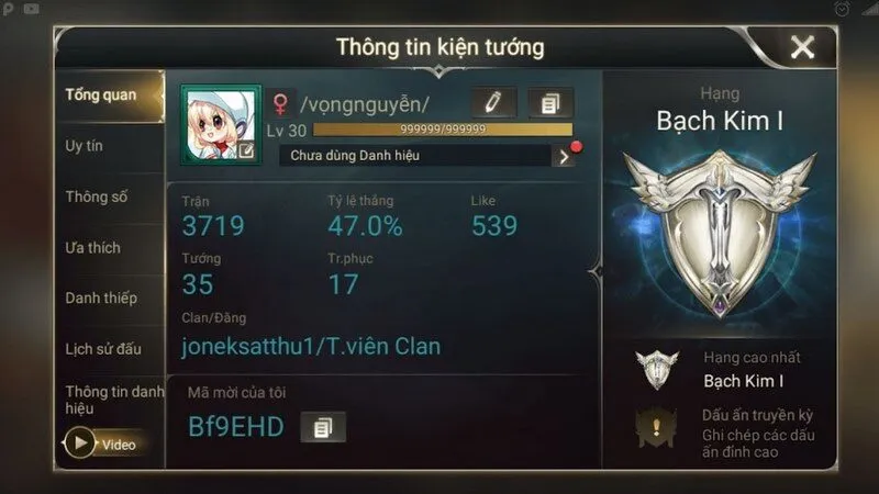 Acc miễn phí giúp game thủ thăng hạng nhanh chóng
