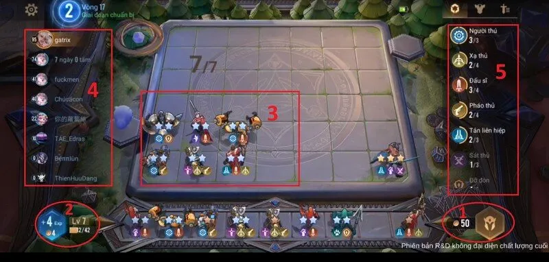 Đội hình cờ liên quân bao gồm 9 vị tướng trong đó có 6 thú nhân